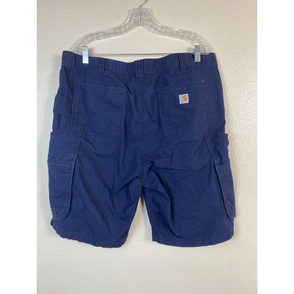 Carhartt Pants - Carhartt Womens Navy Cargo Shorts Women size 16W Ripstop Cotton Casual Workwear